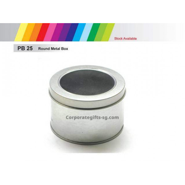 PB 25 Round Metal Box